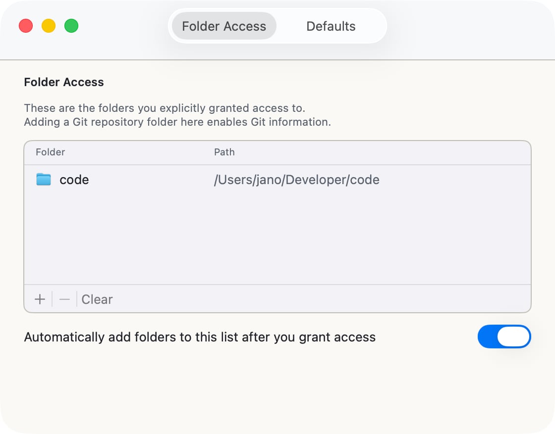 Folder Access