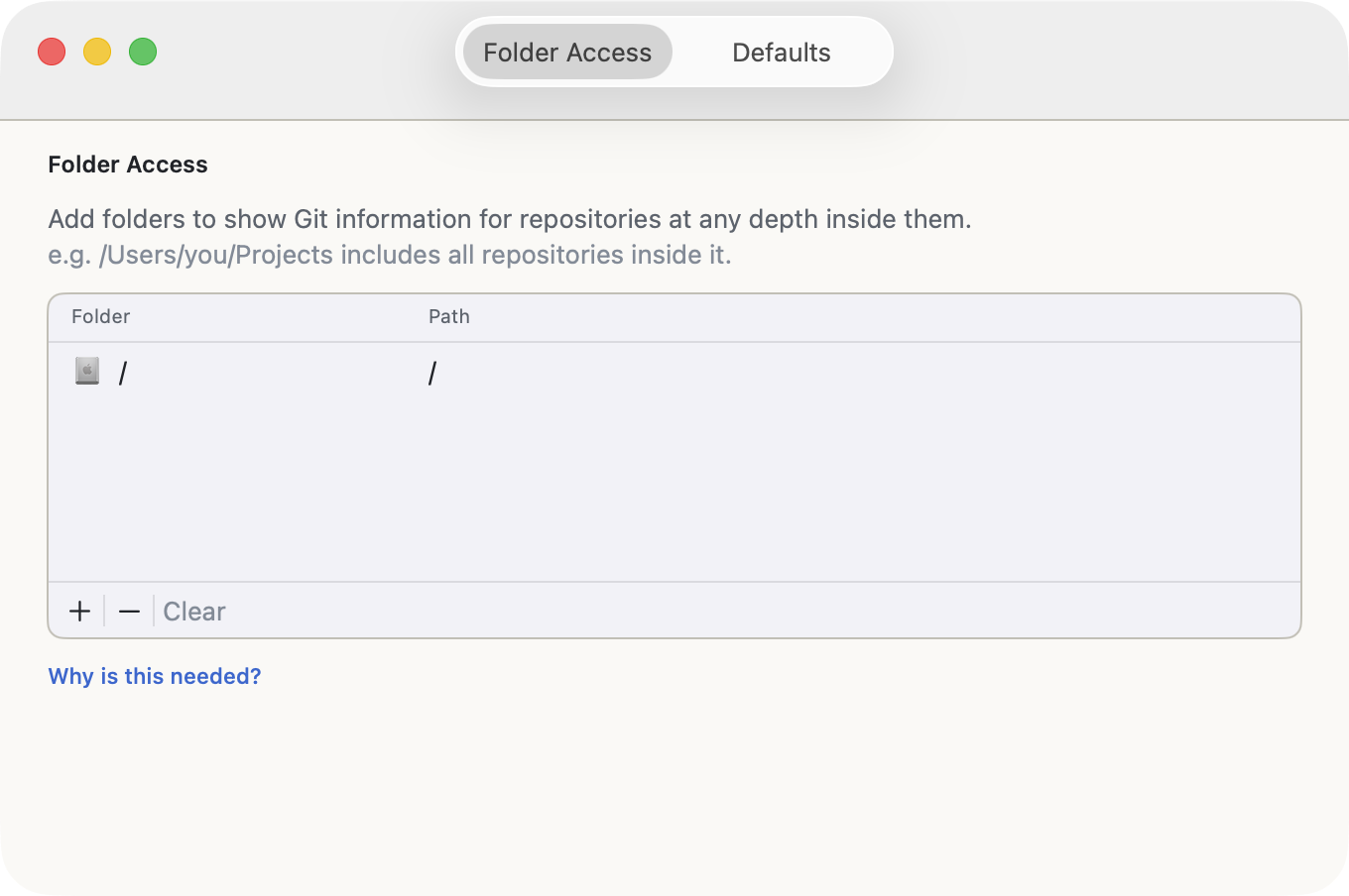 Folder Access