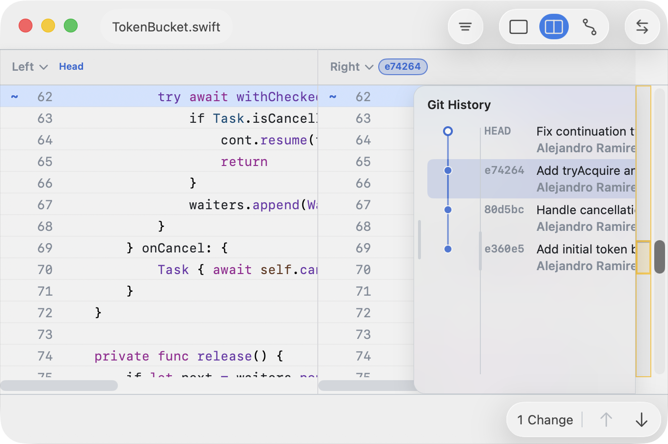 Git history